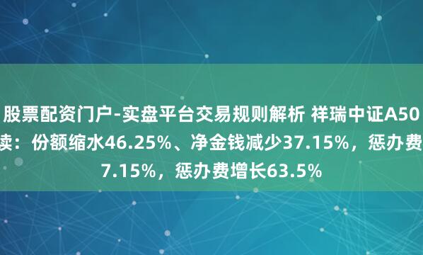 股票配资门户-实盘平台交易规则解析 祥瑞中证A50ETF年报解读:份额缩水46.25%、净金钱减少37.15%,惩办费增长63.5%